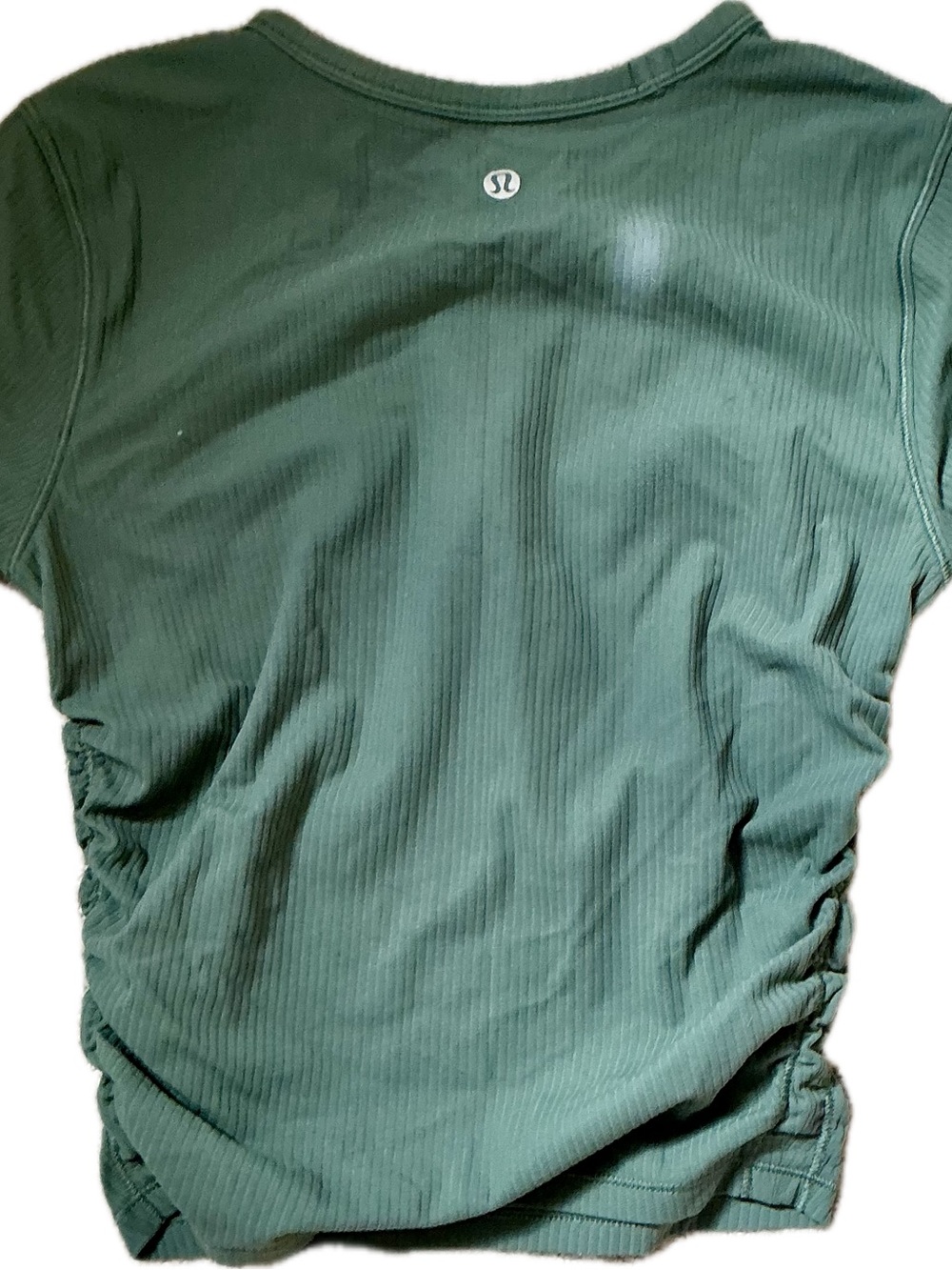 lululemon athletica Men's Dark Green Ribbed Short Sleeve Tee